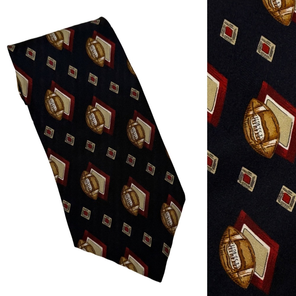 Men's Silk Tie Football Theme Chaps
